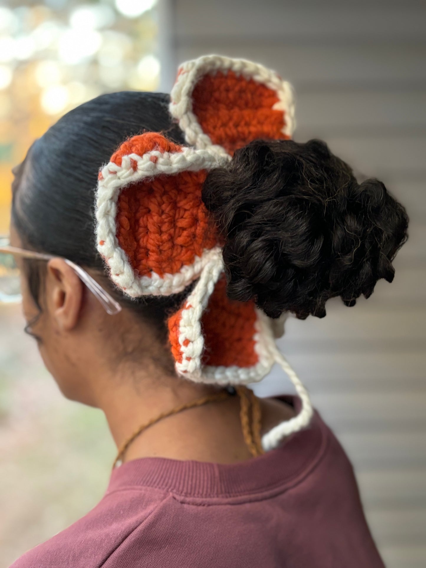 Large Flower Scrunchy
