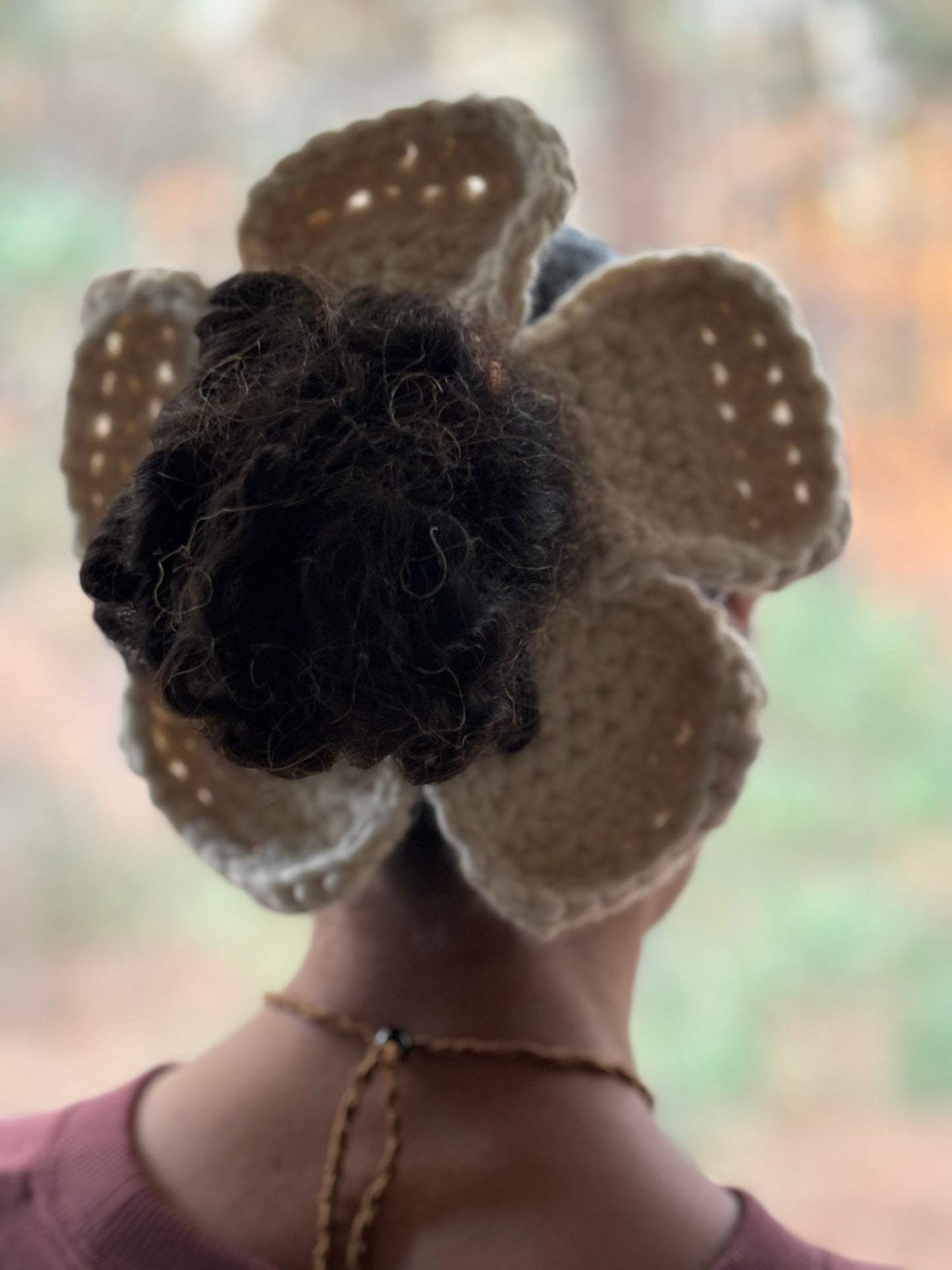 Large Flower Scrunchy