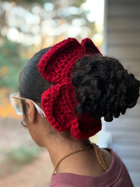 Large Flower Scrunchy